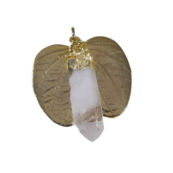 Natural Quartz Crystal Pendant, Arkansas Quartz Crystal Point Necklace, Gemstone - Picture 2 of 10